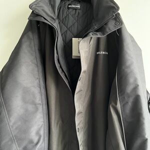 Balenciaga Men's Gray Lightweight Jacket